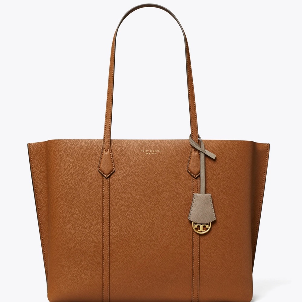 Tory Burch Perry Triple-Compartment Tote Bag - Light Umber